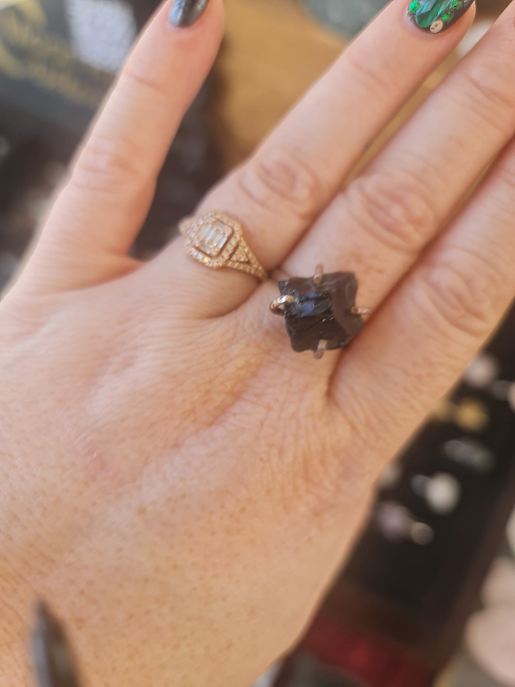 Raw Obsidian Ring