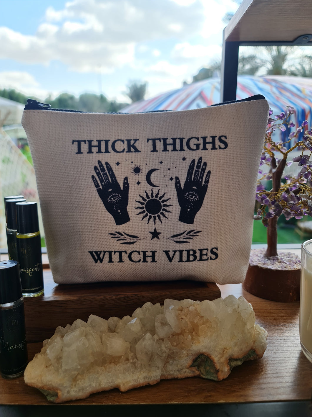 Thick Thighs Witch Vibes pouch